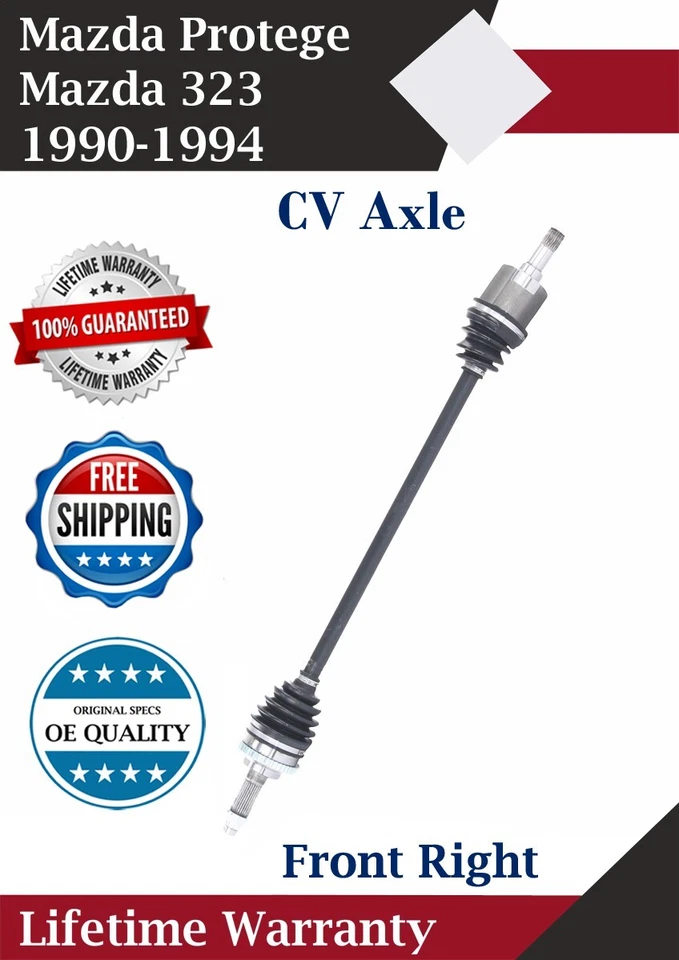 New OE Front Right CV Axle For 1990-1994 Mazda 323/Protege 1.6L 1.8L Lifetime W. - Image 1 of 4