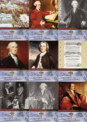 HISTORY OF THE UNITED STATES 2004 UPPER DECK PARTIAL BASE CARD SET 275/300 MS  - Image 1 of 4