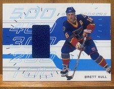 Brett Hull 2001 In The Game 500 Goal Scorers Game Used Jersey Patch
