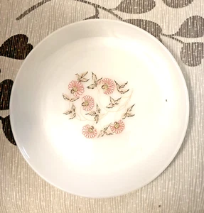 Lot 7: VTG Fire King White Milk Glass Fleurette Floral 9” Dinner Plate - Picture 1 of 5