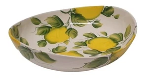 Bassano Zitronen Schale asymetrisch 29x26x8 bemalt italienische Keramik - Bild 1 von 2