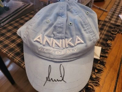 Annika Sorenstam academy autographed signed unworn adjustable hat/cap - Image 1 of 3