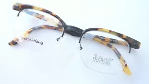 Montura de gafas gafas Oldschool solo borde superior marrón aspecto de cuerno montura nerd talla M - Imagen 1 de 4