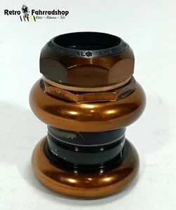 YST Evolution 1 1/4 Zoll MTB Gewinde Steuersatz RAR in BRONZE BJ 1990 KULT Y.S.T - Zdjęcie 1 z 13