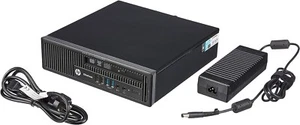 HP 800 G1 USDT mini Pc computer fisso intel quad i5 8gb 120 ssd windows 10 - Imagen 1 de 3