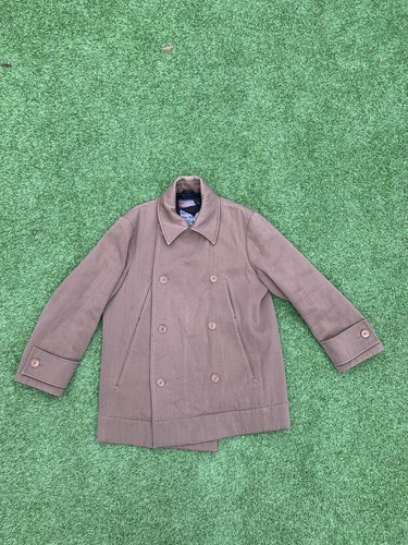 Prada Cappotto Uomo Pea Lana Marrone Medio Made In Italy