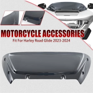 Gray 6" Front Windshield Windscreen Fit For Harley Road Glide FLHX 2023 2024 NEW - Picture 1 of 10