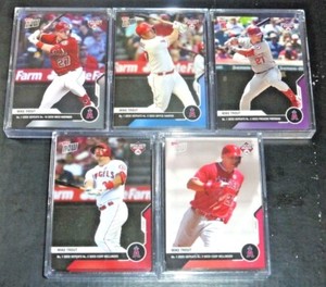 (5) 2020 TOPPS NOW BRACKET BONANZA MIKE TROUT LA ANGELS 5 CARD SET/LOT W/BONUS