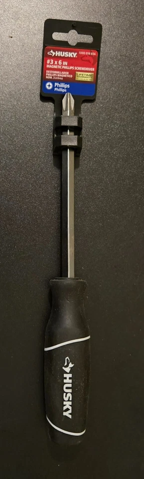 HUSKY #3 X 6 MAGNETIC PHILLIPS SCREWDRIVER NEW - Image 1 of 1