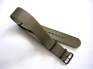 NATO G10 ® Khaki Green HD nylon Military Dive watchband RAF strap bond IW SUISSE - Picture 1 of 15