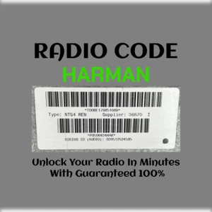ANTI-THEFT HARMAN RADIO CODE SERIES MyGIG NTG4 REW E STEREO PINCODE SERVICE - Picture 1 of 5