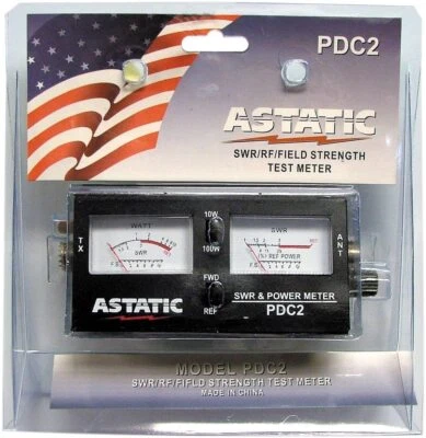 Astatic PDC2 (302-PDC2) SWR/RF/Field Strength Test Meter , Black Brand New  - Image 1 of 4
