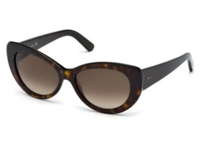 TOD'S TO143 Brown Women's Rounded Cat Eye Gradient Sunglasses $320 - Image 1 of 4