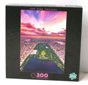 New York Twilight Buffalo Jigsaw Puzzle 300 Large Pieces w/Bonus Poster NOS