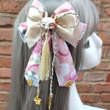 Japanese Tassel Bow Hair Clip Fox Hairpin Kimono Hair Band Headwear Lolita Retro