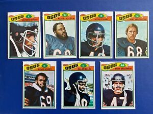 1977 Topps MEXICAN football BEARS / Osos lot of 11 cards including checklist