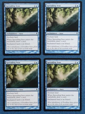 MTG 4x Spreading Seas x4 LP Zendikar Magic the Gathering Playset - Image 1 of 2