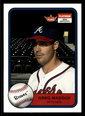 2001 FLEER PLATINUM GREG MADDUX 103 MINT BASEBALL ATLANTA BRAVES - Image 1 of 2
