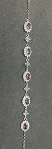 Natural Garnet Bracelet - Picture 1 of 2