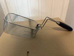 Stainless Steel Deep Fry Cooking Basket Folding Release Handle 7x5x3 inches - Picture 1 of 8
