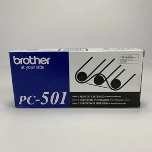 Original Brother PC-501 Druckpatrone für Fax-575 schwarze Tinte versiegelter Karton - Bild 1 von 6