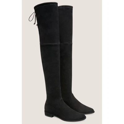 Stuart Weitzman Lowland Over The Knee Thigh High Boots Suede Black Size 5 - Image 1 of 4