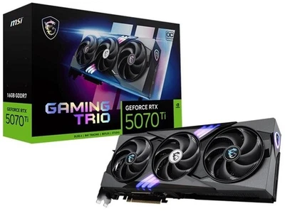 MSI GeForce RTX 5070 Ti 16G GAMING TRIO OC Scheda Video PC GPU NVIDIA Blackwell - Immagine 1 di 4
