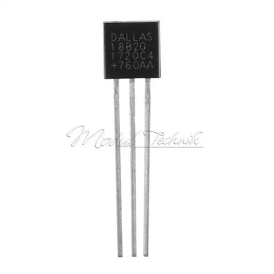 10Stks DS18B20 Digitaler Temperatursensor Temperaturfühler 1-wire TO-92 TE242 @ - Bild 1 von 4