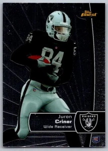 2012 Finest Juron Criner Rookie Oakland Raiders #129 - Picture 1 of 2
