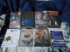 7 Rare DVD, 2 NEW, Horror-Halloween: Inland Empire, Saw 1, 6, Resident Evil 1-4, - Bild 1 von 21