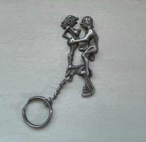 Vintage 1970’s Funny Naughty Adult Movable Sex Position KeyChain - Picture 1 of 1