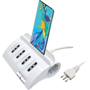MEDIACOM MD MULTIPRESA DA TAVOLO 6 POSTI + 2 USB - Foto 1 di 2