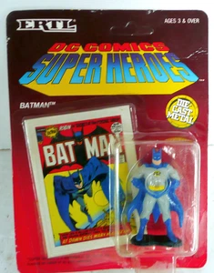 VINTAGE 1990 ERTL DC COMICS BAT MAN DIE CAST MEDAILLE SUPERHELD FIGUR 35 JAHRE ALT - Bild 1 von 3