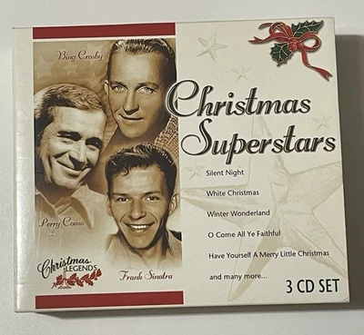 Christmas Superstars 3 CD Set Perry Como Frank Sinatra Bing Crosby Legends - Image 1 of 4