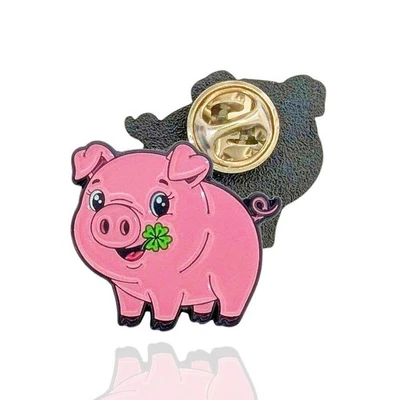 OHNE Glücksschwein (Pin/Anstecker)