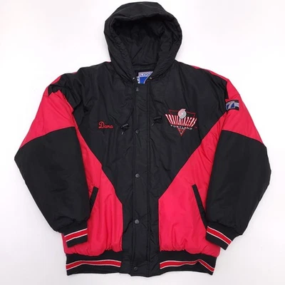 Vintage Portland Trail Blazer Logo 7 Puffer Jacket Mens M 90s NBA RIP City Parka - Image 1 of 4