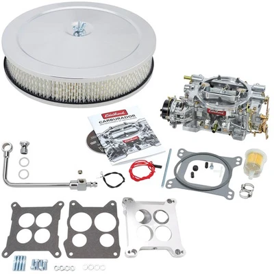 Edelbrock 1406 Performer 600CFM Carb w/Fuel Line/Adapter/Filter — 第 1/4 张图片