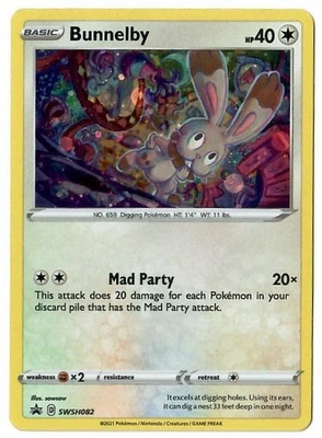 Bunnelby SWSH082 SWSH: Sword & Shield Promo Cards Holo - Image 1 of 2