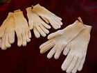 neufs ,blancs coton ,fillette    jolis anciens gants pour folklore, théatre ??? 