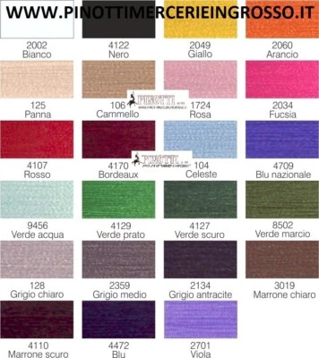 FILO CUCIRINO ELASTICO PER ARRICCIATURE - SCATOLA DA 10 SPOLE X 10 MT = 100MT - Immagine 1 di 2