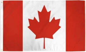 Canadian Flag 3 x 5 ft Polyester Canada Maple Leaf Banner Indoor Outdoor Grommet - Picture 1 of 2