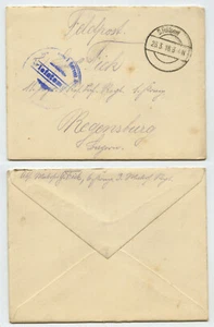 97747 - Carta postal de campaña - 28.3.1918 a Ratisbona - con contenido - Imagen 1 de 2