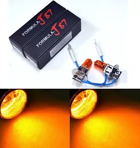 Halógena H3 100W Naranja Ámbar Dos Bombillas Luz Antiniebla Reemplazar Plug Play Lámpara Estilo JDM - Imagen 1 de 13