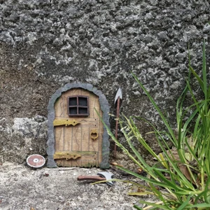 Fairy Doors - D&D Fantasy Troll Goblin Door Flat Packa DIY Kit - Stone Design - Bild 1 von 4