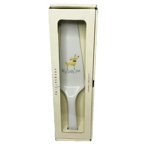 Pottery Barn RUDOLPH Reindeer Cake Pie Dessert Server Slicer Christmas NIB - Picture 1 of 5