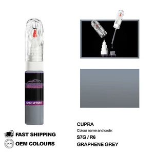 FOR CUPRA GRAPHENE GREY S7G Touch Up Paint Pen Brush Fix Kit Scratch Chip Set - Picture 1 of 8