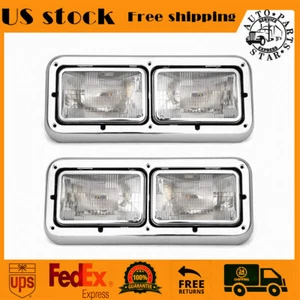 Forfor Kenworth T400 T600 Peterbilt Western Star Headlight Headlamp Lh Rh Side - Picture 1 of 9