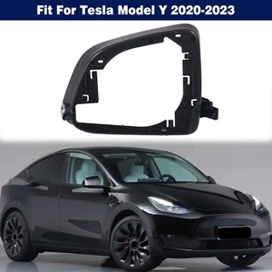Right Door Side View Wing Mirror Frame Cover Trim For Tesla Model Y 2020-2023 - Picture 1 of 10