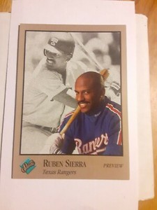 1992 Leaf Donruss Studio Preview #1 Ruben Sierra