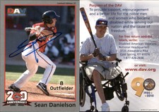 Sean Danielson Signed 2010 DAV Minor/Independent/Summer Leagues #37 Card Auto AU